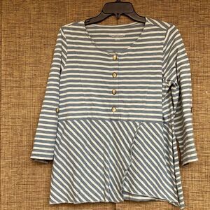Soft Surroundings cotton long sleeve top
